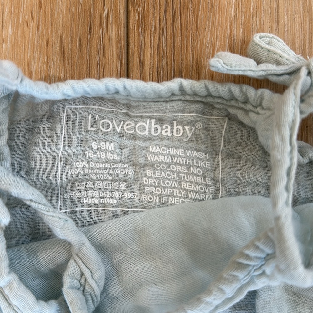 Baby Linen Bodysuit - Picture 2 of 3